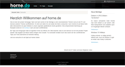 Desktop Screenshot of horne.de