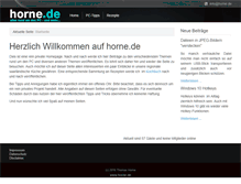Tablet Screenshot of horne.de